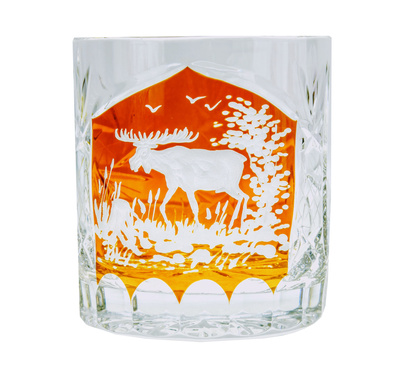 Grawerowane kryształowe szklanki do Whisky 280 ml