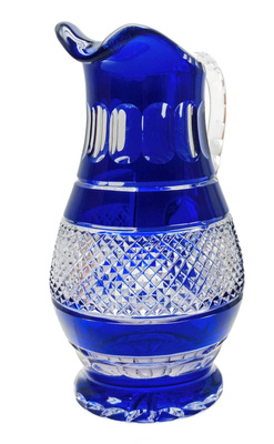 Kobaltowy kryształowy dzbanek 1500ml Krateczka