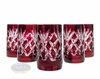 Ruby crystal vodka glasses 40 ml Pineapple