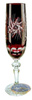 Ruby crystal champagne glasses 170ml Olive Mill