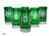 Emerald crystal water glasses 320ml Olive Mill