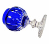 Cobalt crystal candle holder 20 cm Line