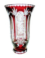 Ruby crystal vase PK 500