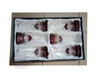 Ruby crystal wine glasses 280 ml French