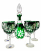 Emerald Crystal Wine Mill Set Olive 6+1