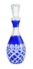 Cobalt crystal wine decanter 700 ml Crate Olive