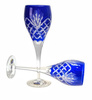 Cobalt crystal glasses 2 pieces