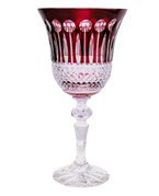 Ruby crystal wine glasses 280 ml