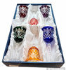 Coloured crystal wine glasses 280 ml Crate Olive