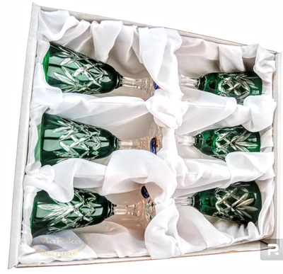 Emerald crystal vodka glasses 40 ml Pineapple