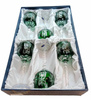 Emerald crystal wine glasses 280ml Olive Mill