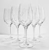 Amelia Crystal Wine Glasses 440 ml Frosted Leaf