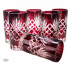 Ruby crystal water and drink glasses 320 ml Pineapple