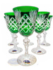 Emerald crystal wine glasses 170 ml Pineapple