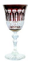 Ruby crystal wine glasses 170 ml French