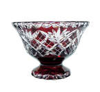 Ruby crystal fruit bowl 16 cm Pineapple