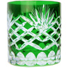 Szmaragdowe kryształowe szklanki do whisky 280 ml Ananas