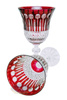 Ruby crystal wine glasses 280 ml
