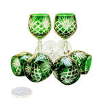 Emerald crystal wine glasses 280 ml Pineapple