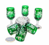 Emerald crystal vodka glasses 25ml