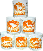 Grawerowane kryształowe szklanki do Whisky  280 ml