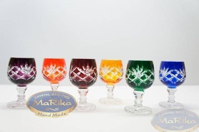 Vasos de vodka de cristal de colores 40 ml