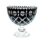 Black crystal legged bowl Crate Olive