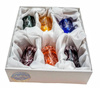 Coloured crystal vodka glasses 30ml