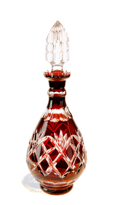 Rubinowa kryształowa karafka Do wódki Ananas 500 ml