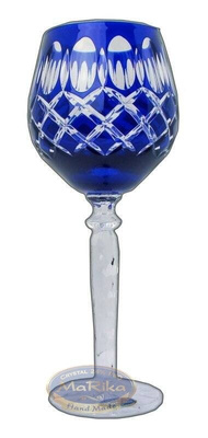 Cobalt crystal wine glasses 280 ml Crate Olive