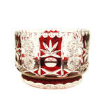 Rubinowa kryształowa misa 20 cm THC