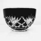 Czarna kryształowa Misa  20 cm Ananas