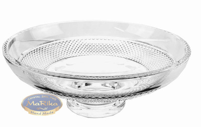 kryształowy talerz 30cm Krata