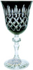 Black crystal wine glasses 170ml