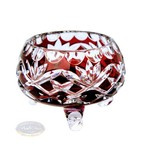 Ruby crystal bowl