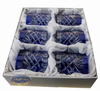 Cobalt crystal whisky glasses Pineapple 6 pieces