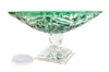 Emerald crystal fruit platter 28 cm