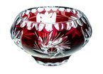 Ruby crystal bowl