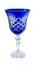 Cobalt  crystal wine glasses 280ml Pineapple