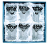 Black crystal martini glasses 170ml French