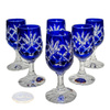 Cobalt crystal vodka glasses 25ml Pineapple