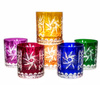 Colour crystal glasses for whisky 280ml