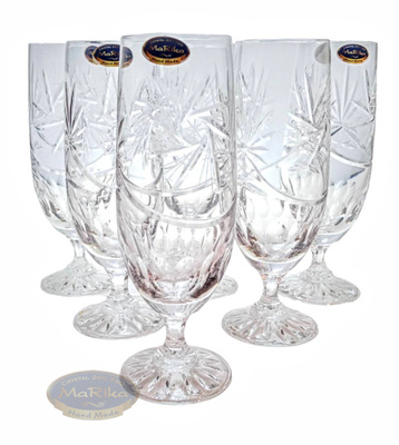 Crystal Beer Glasses 330 ml Grinder