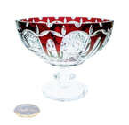 Ruby crystal legged bowl THC