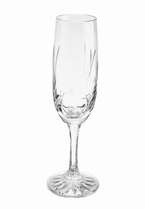 Kryształowe kieliszki do szampana 170ml Mrożony Liść 6 sztuk