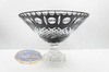 Black crystal legged bowl 35 cm Crate Olive