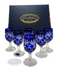 Cobalt crystal vodka glasses 25ml Pineapple