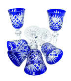 Cobalt crystal liqueur glasses 60ml Pineapple 6 pieces