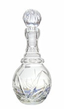 Crystal decanter for vodka and liqueurs 500 ml Frozen Leaf