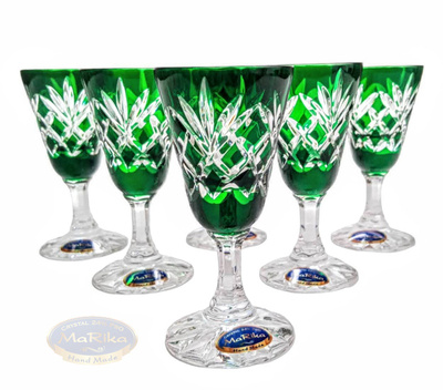 Emerald crystal vodka glasses 40 ml Pineapple
